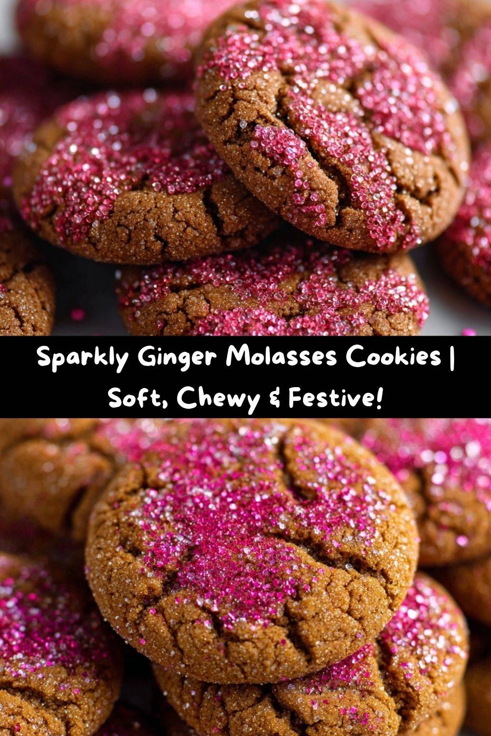 Sparkly Ginger Molasses Cookies