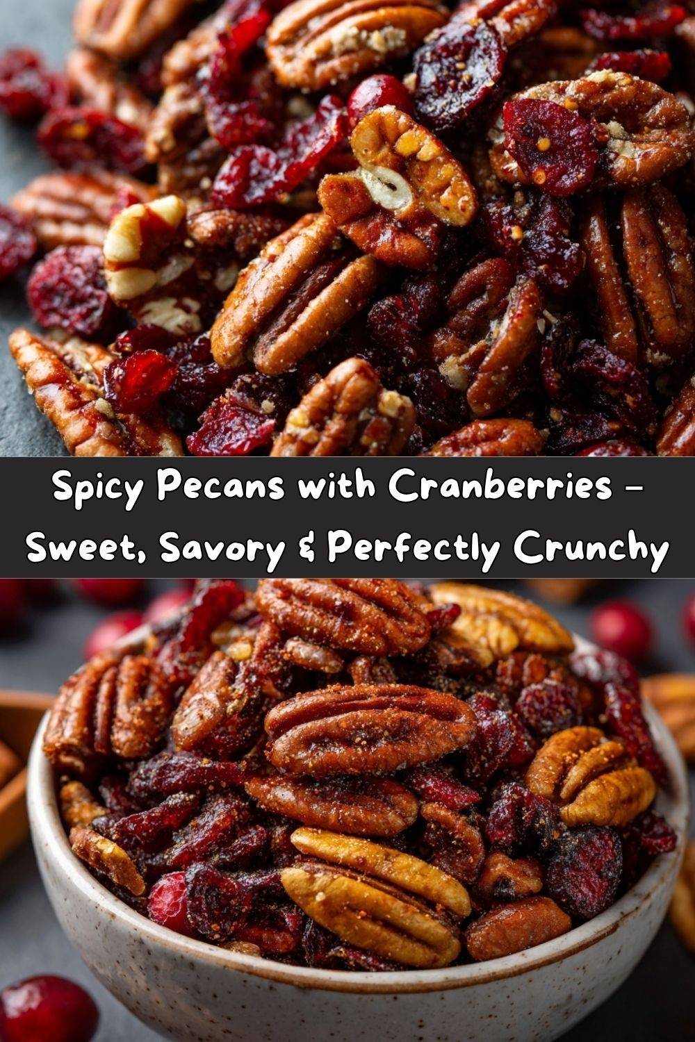 Spicy Pecans with Cranberries