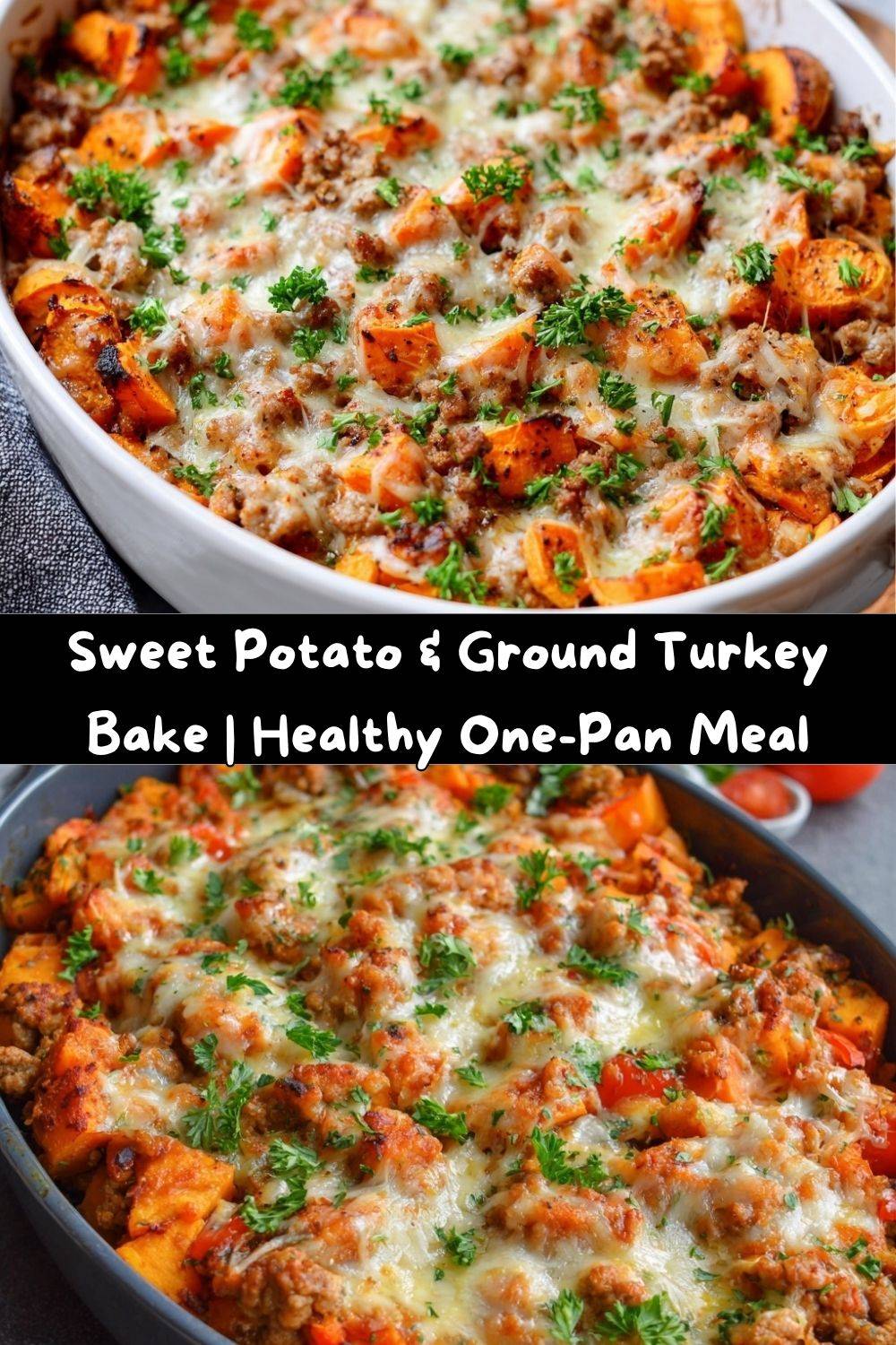 Sweet Potato and Ground Turkey Bake
