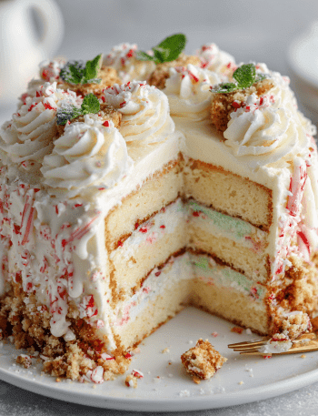 Peppermint Cheesecake Cake