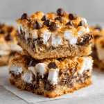 Marshmallow Chocolate Chip Shortbread Magic Bars