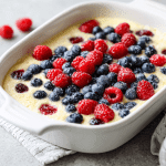 Berry Greek Yogurt Custard Bake