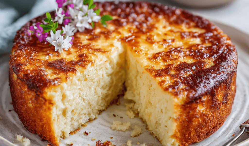 3-Ingredient Creamy Yogurt Cake