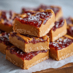 3-Ingredient No-Bake Peanut Butter & Jelly Bars