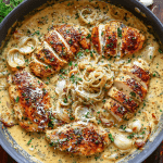 Creamy Garlic Chicken with Herb Butter Sauce