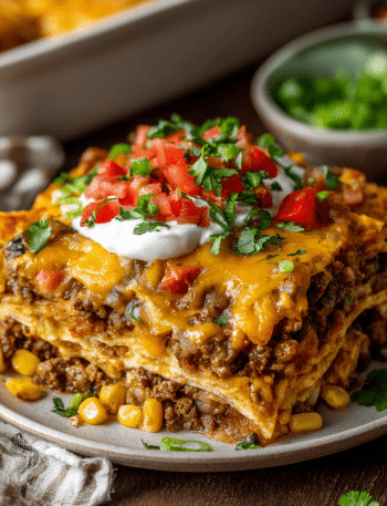 Layered Mexican Beef Casserole