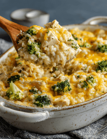 Cheesy Chicken Broccoli Rice Casserole