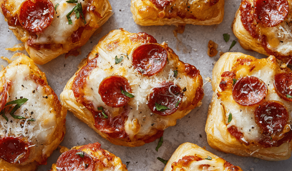 Puff Pastry Pizza Bites