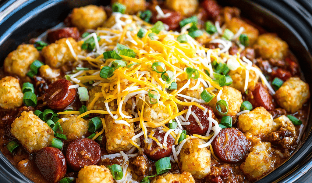 Slow Cooker Chili Cheese Dog Casserole