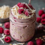 Raspberry White Chocolate Overnight Oats