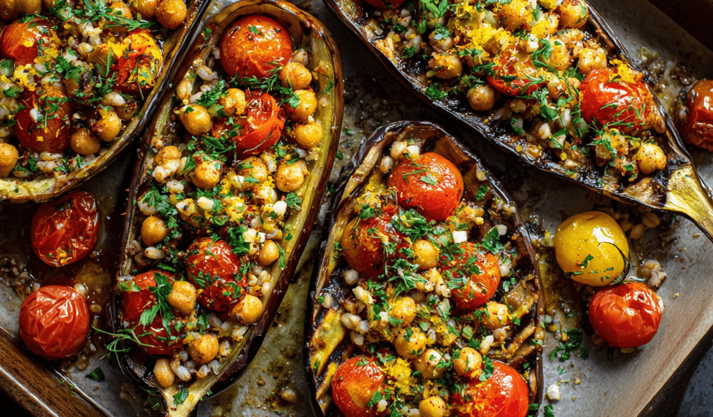 Turkish Eggplant Boats