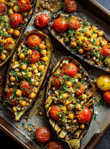 Turkish Eggplant Boats