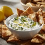 Creamy Greek Yogurt Dip with Pita Chips