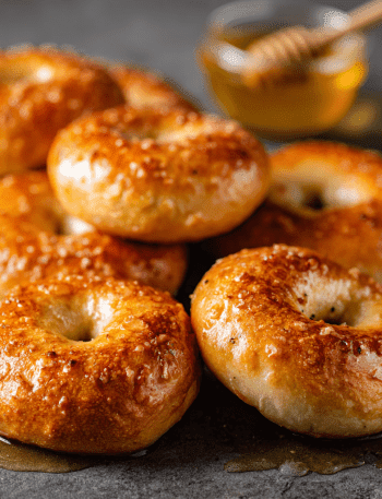 Golden Honey Bagels with a Sweet Twist