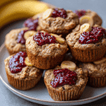 Peanut Butter & Jelly Banana Muffins