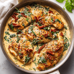 Sun‑Dried Tomato Chicken in Creamy Garlic Sauce