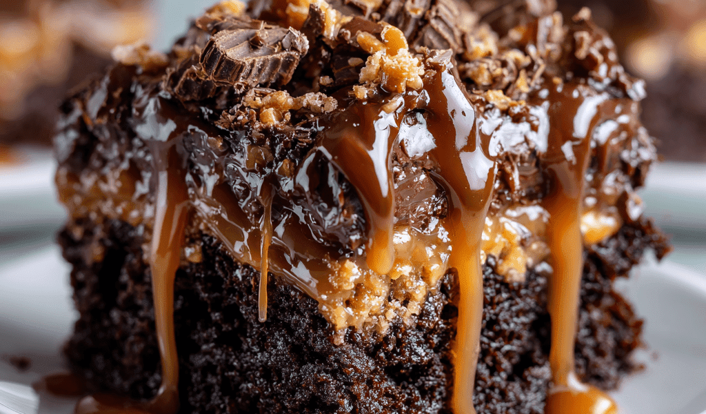 Chocolate Caramel Dump Cake