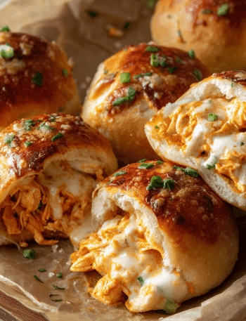 Buffalo Chicken Bombs with Ranch-Stuffed Center