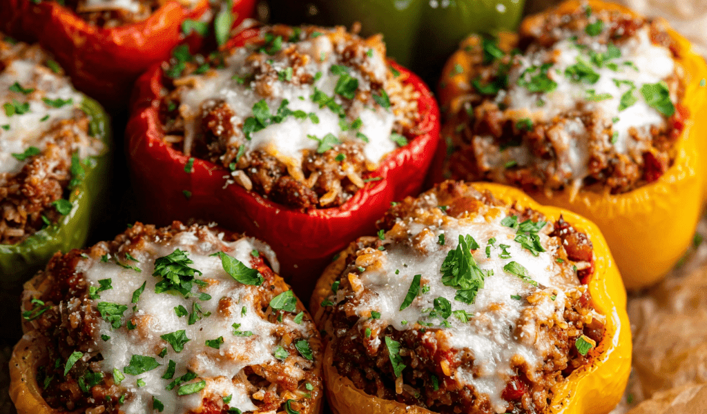 Slow Cooker Stuffed Bell Peppers