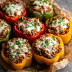 Slow Cooker Stuffed Bell Peppers
