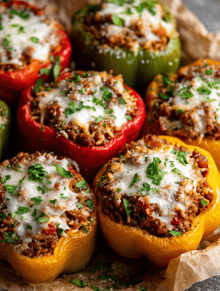 Slow Cooker Stuffed Bell Peppers