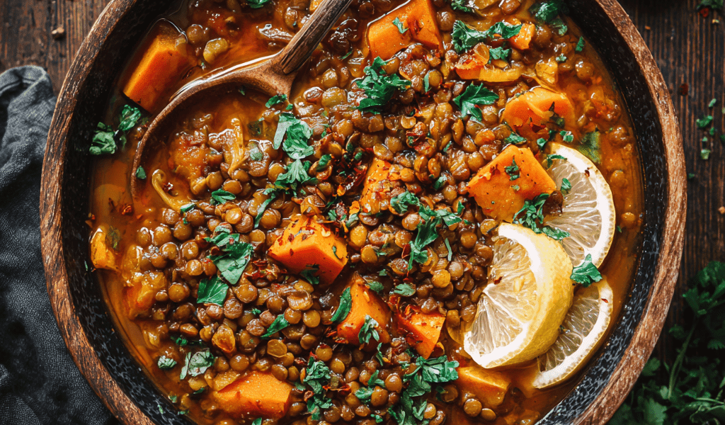 Lentil & Sweet Potato Stew