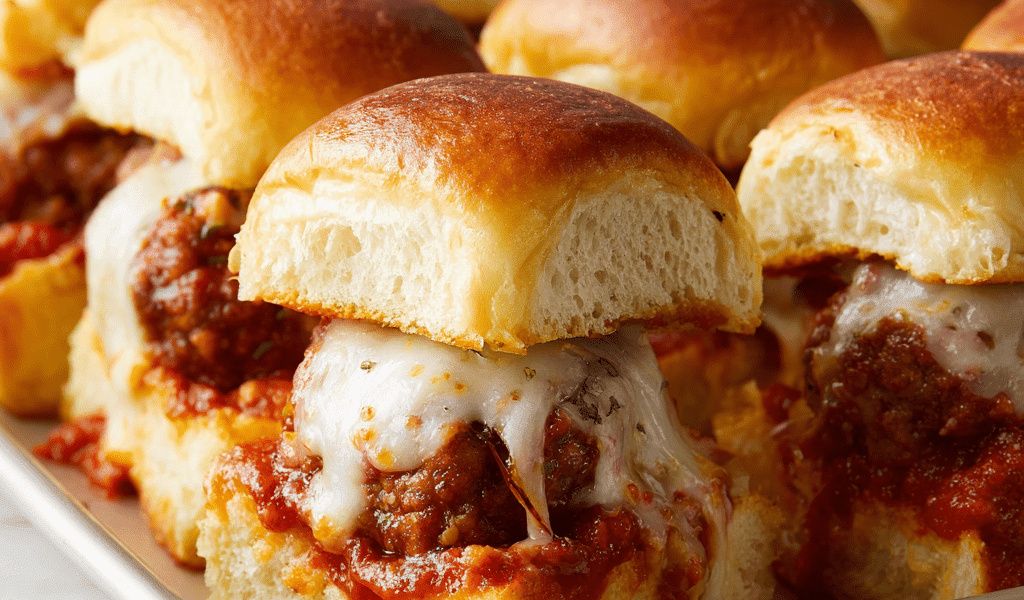 Meatball Parmesan Sliders