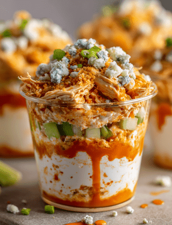 Buffalo Chicken Dip Parfaits