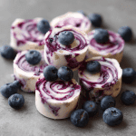Frozen Blueberry Swirl Yogurt Bites