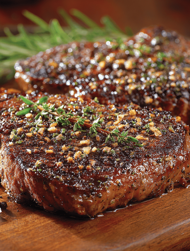 Grilled Bison Ribeye Steaks