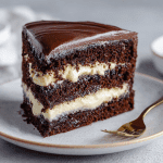 Chocolate Ricotta Cake with Pudding Frosting