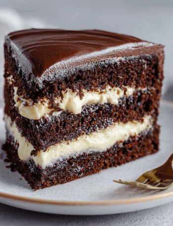 Chocolate Ricotta Cake with Pudding Frosting