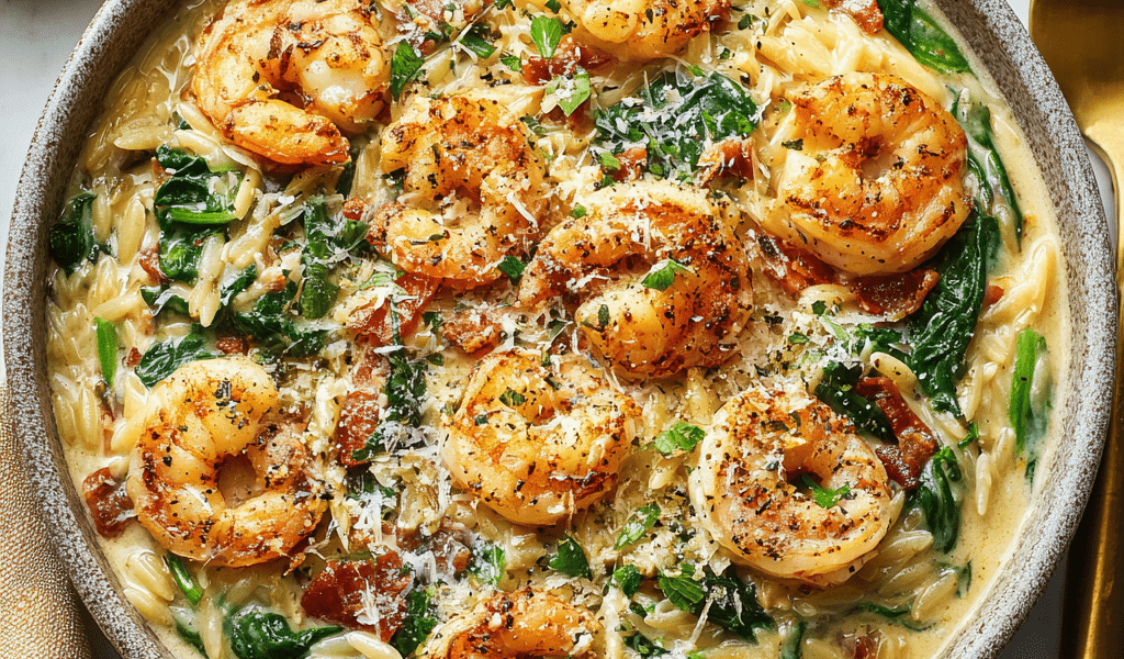 Baked Orzo Mac and Cheese