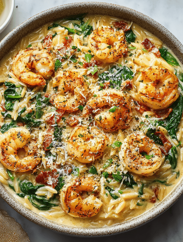 Baked Orzo Mac and Cheese