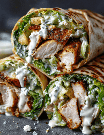 Cajun Chicken Caesar Wraps