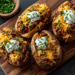 Chili-Stuffed Baked Potatoes