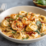 Creamy Sun-Dried Tomato Shrimp Tortellini