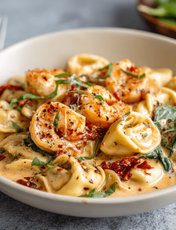 Creamy Sun-Dried Tomato Shrimp Tortellini