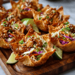 Crispy Chicken Wonton Tacos