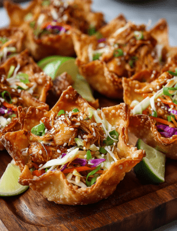 Crispy Chicken Wonton Tacos