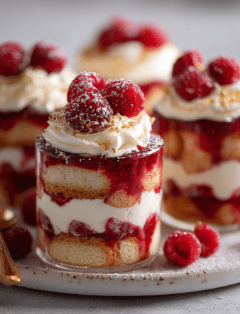 Raspberry Tiramisu Cups