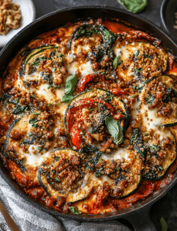 Mediterranean Lasagna Skillet