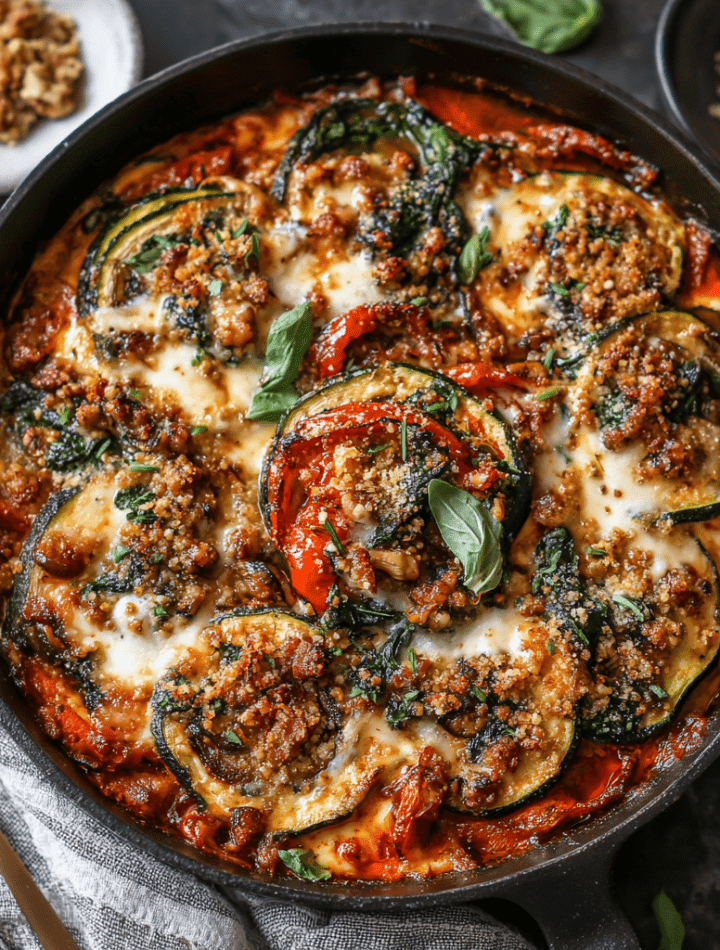Mediterranean Lasagna Skillet
