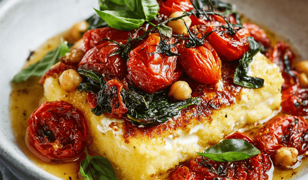 Baked Feta Polenta