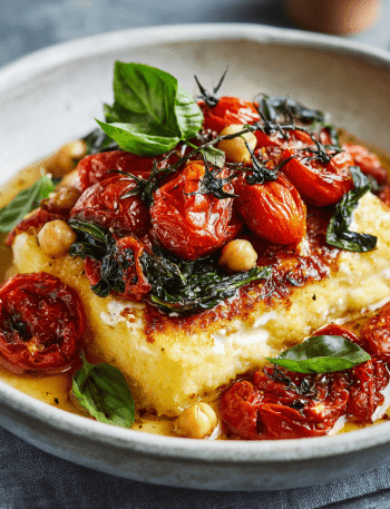 Baked Feta Polenta