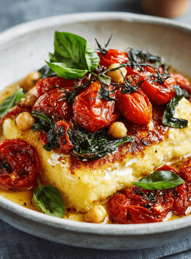 Baked Feta Polenta