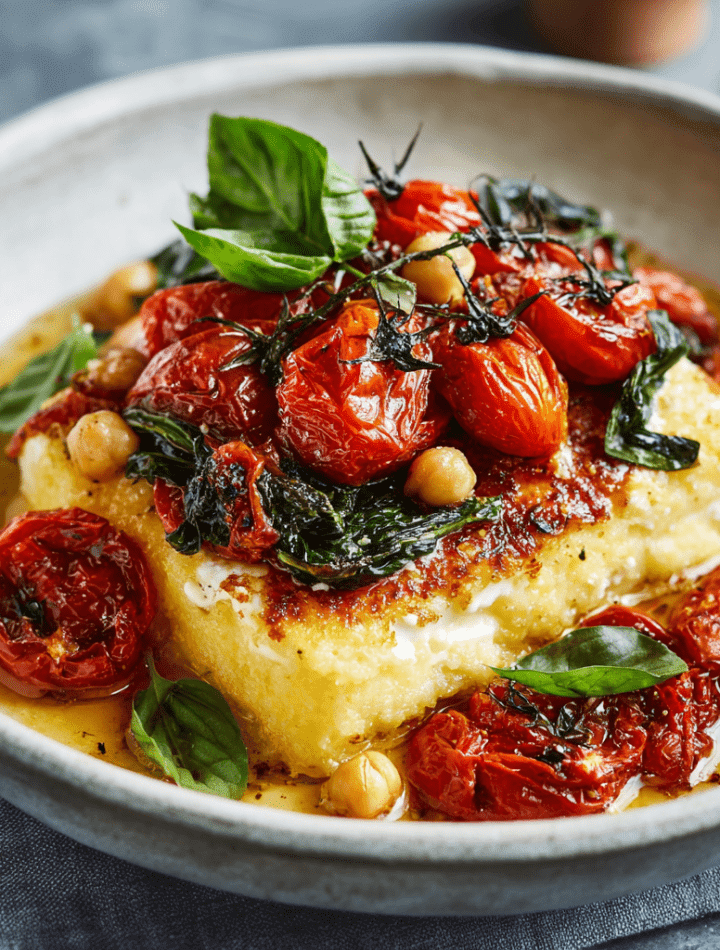 Baked Feta Polenta