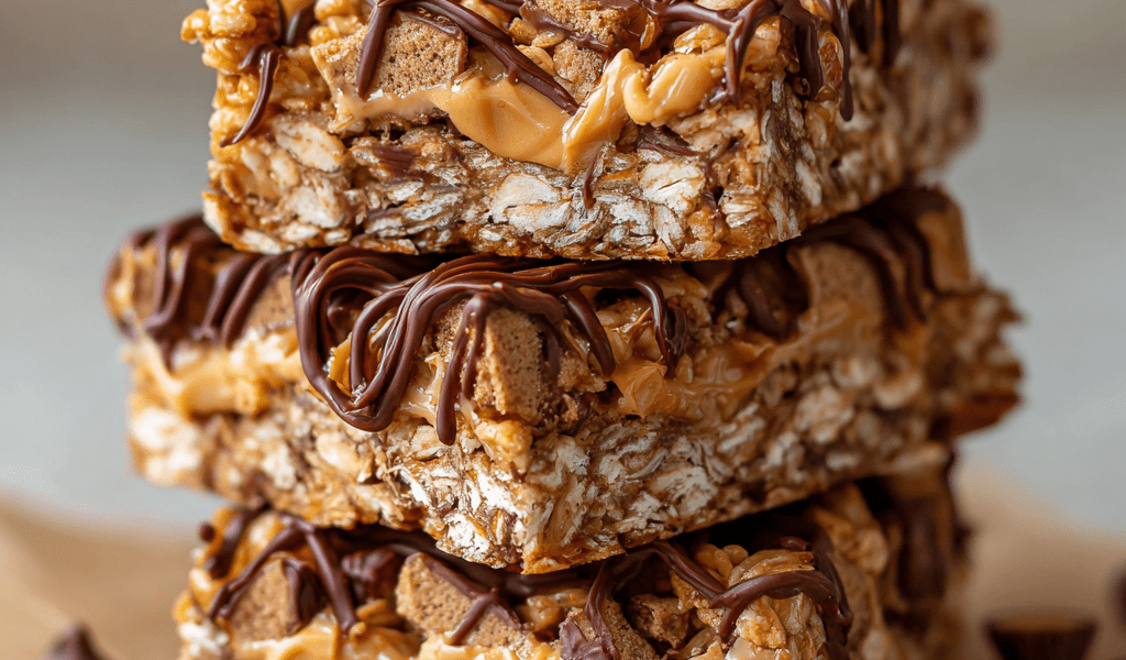 Peanut Butter Cup Granola Bars