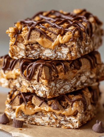 Peanut Butter Cup Granola Bars