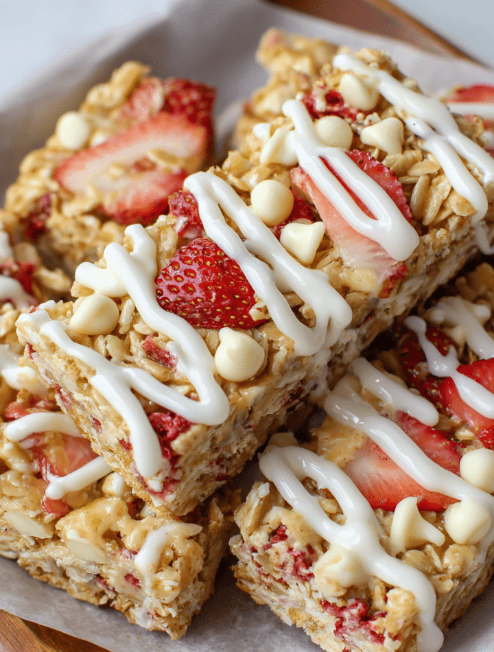 Strawberries & Cream Granola Bars